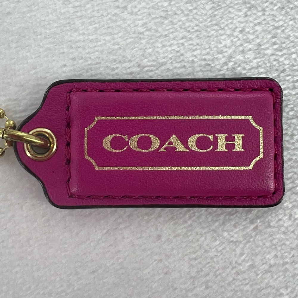 Coach Pink Bag Tag - Picture 3 of 7